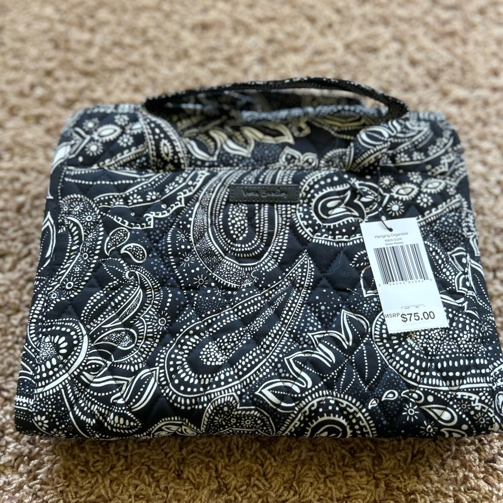 Vera Bradley STELLAR PAISLEY Hanging Organizer Travel Cosmetic NWT